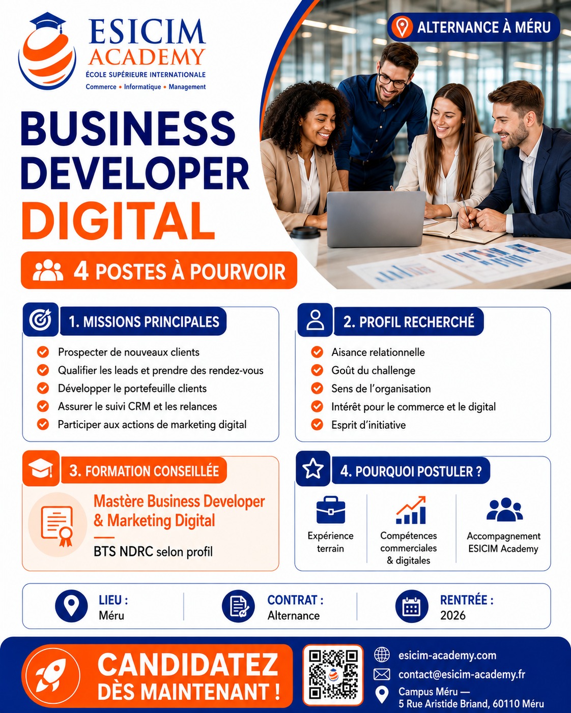 Offre d’alternance Business Developer Digital à Méru